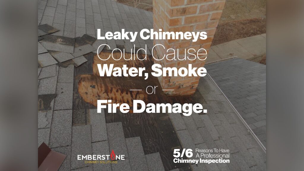 6 Reasons To Have A Professional Chimney Inspection 5 of 6 Leaky Chimneys Could Cause Water Smoke —or— Fire Damage Emberstone Chimney Solutions Charlotte